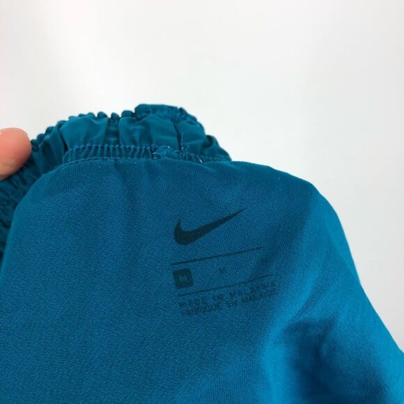 Nike Dri Fit Tempo Running Shorts Womens Medium Blue Polka Dot Lined - Picture 6 of 11